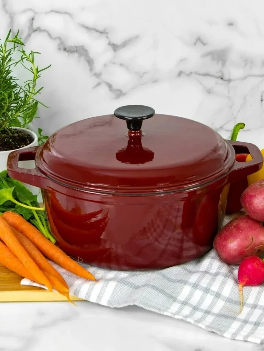 Hell's Kitchen 1.75qt Enameled Cast Iron Balti Dish